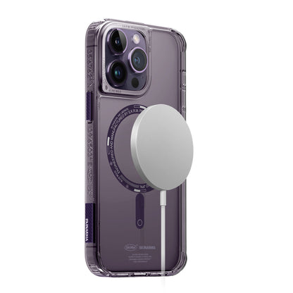 iPhone 14 Pro Kılıf SkinArma Şeffaf Airbag Tasarımlı M-safe Şarj Özellikli Saido Kapak