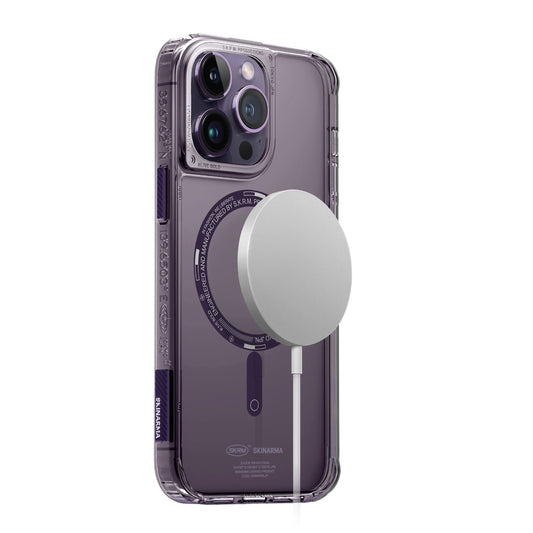 iPhone 14 Pro Kılıf SkinArma Şeffaf Airbag Tasarımlı M-safe Şarj Özellikli Saido Kapak
