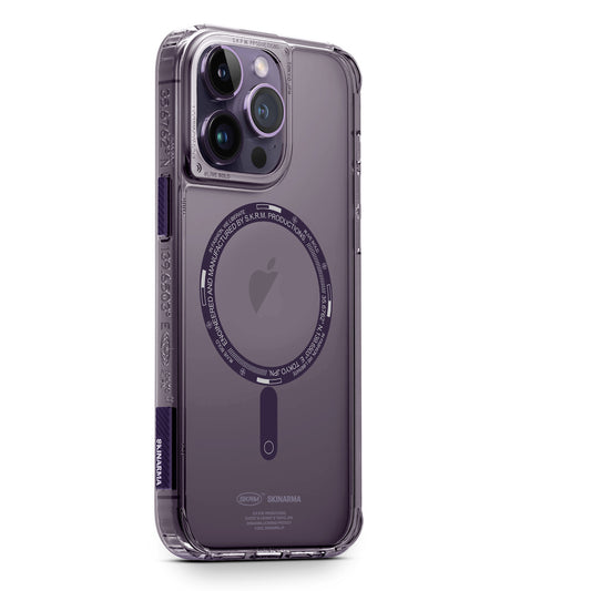 iPhone 14 Pro Kılıf SkinArma Şeffaf Airbag Tasarımlı M-safe Şarj Özellikli Saido Kapak