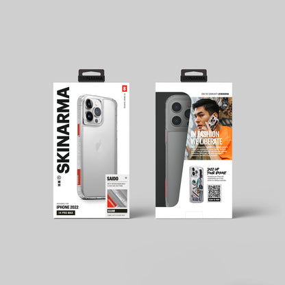 iPhone 14 Pro Kılıf SkinArma Şeffaf Airbag Tasarımlı Saido Kapak
