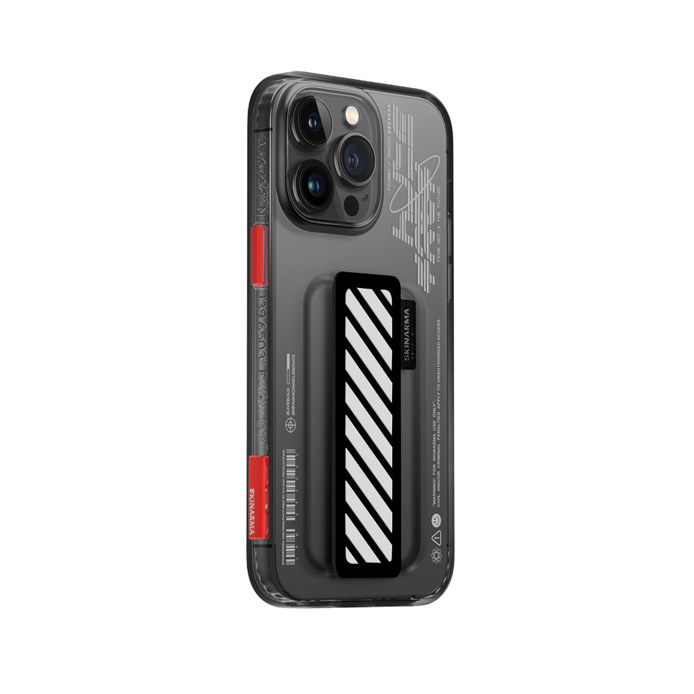 iPhone 14 Pro Kılıf SkinArma Şeffaf Desenli Kaze Kapak