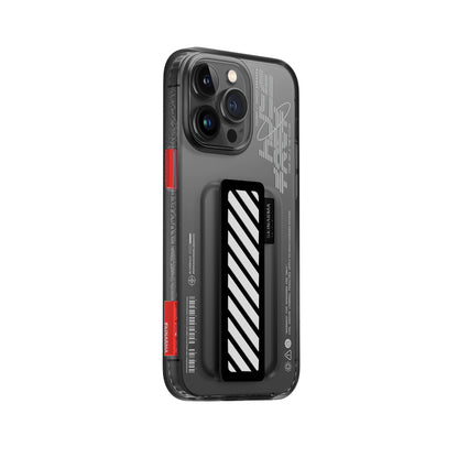 iPhone 14 Pro Kılıf SkinArma Şeffaf Desenli Kaze Kapak