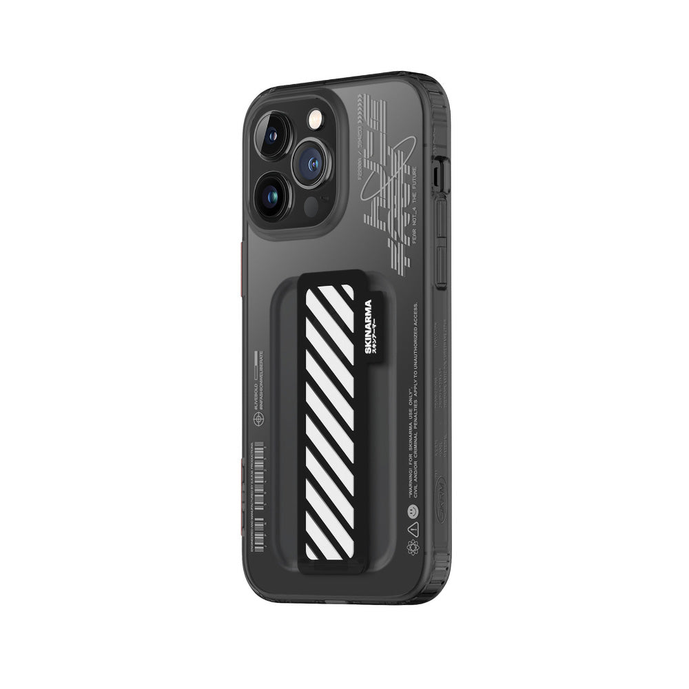iPhone 14 Pro Kılıf SkinArma Şeffaf Desenli Kaze Kapak