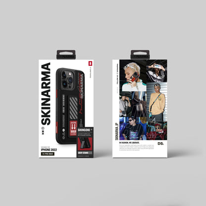 iPhone 14 Pro Kılıf SkinArma Standlı Deri Görünümlü Shingoki Kapak