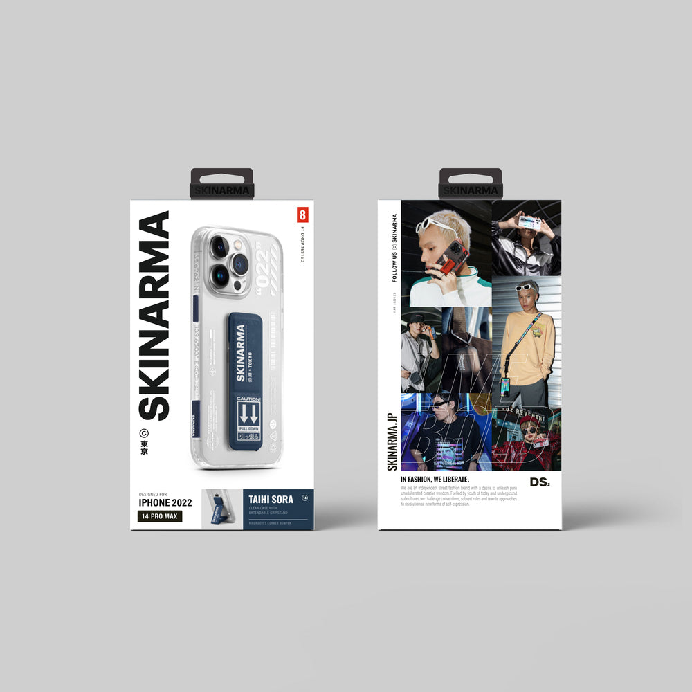 iPhone 14 Pro Kılıf SkinArma Standlı Şeffaf Tasarımlı Taihi Sora Kapak