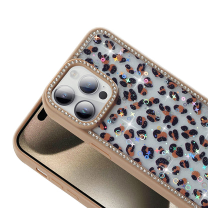 Apple iPhone 14 Pro Kılıf Taşlı ve Simli Tasarım Zore Azra Kapak