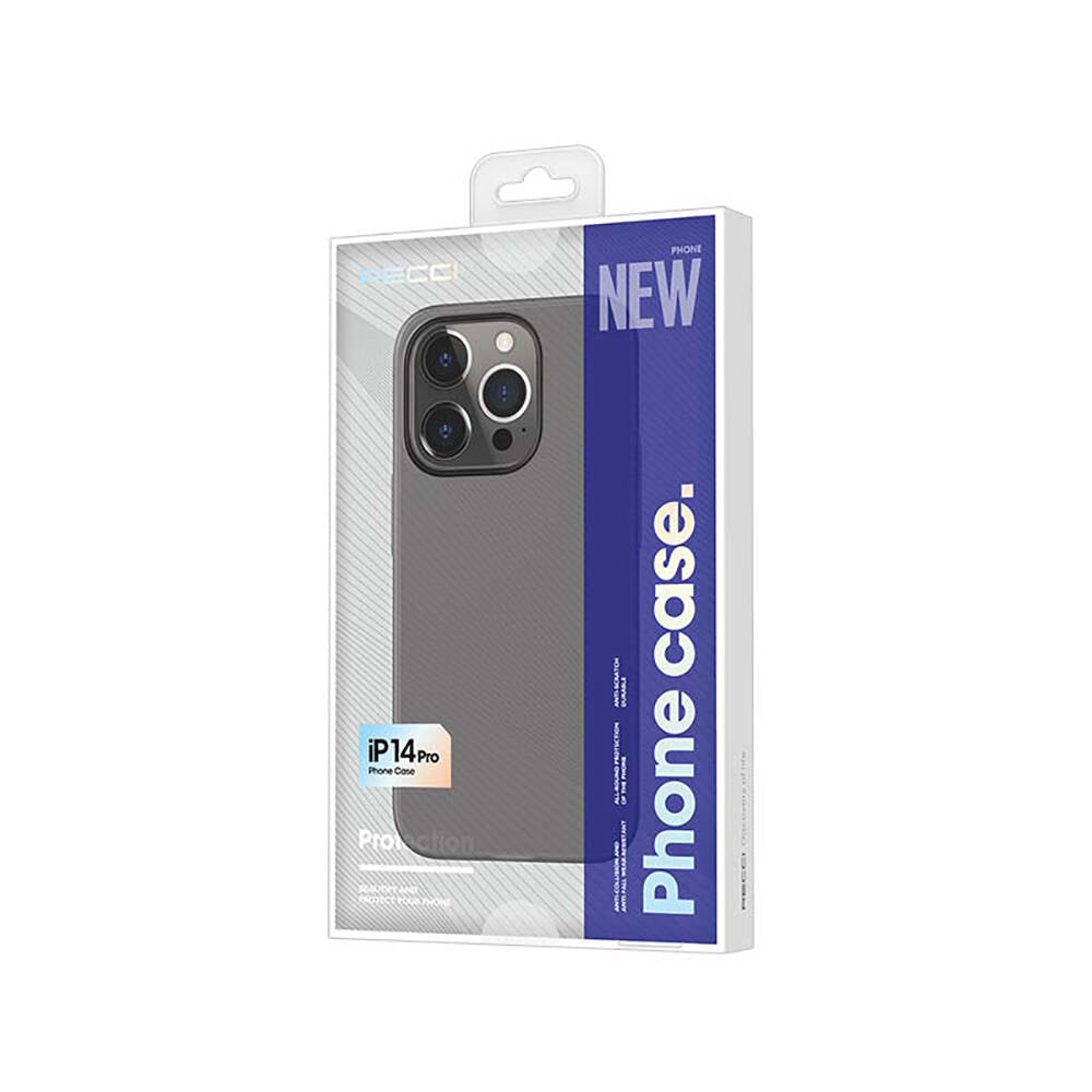 iPhone 14 Pro Kılıf Ultra İnce Mat PC Arka Yüzey Recci Elite Serisi Kapak