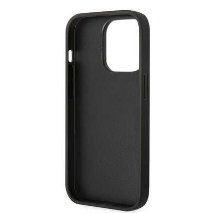 iPhone 14 Pro Kılıf U.S. POLO ASSN. Deri Şeritli Logo Dizayn Kapak