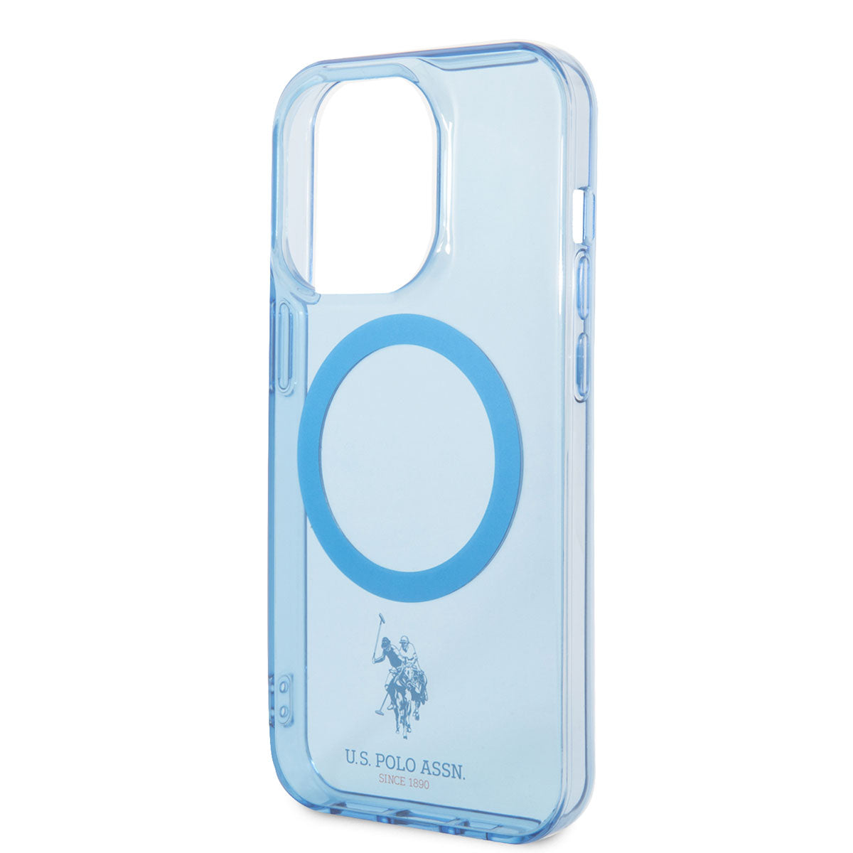 iPhone 14 Pro Kılıf U.S. POLO ASSN. M-safe Şarj Özellikli Transparan Tasarım Kapak