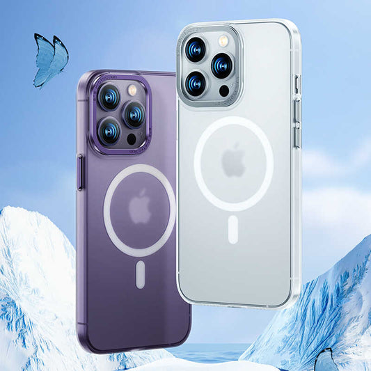 iPhone 14 Pro Kılıf Wireless Şarj Destekli Benks Magnetik Haze Kapak