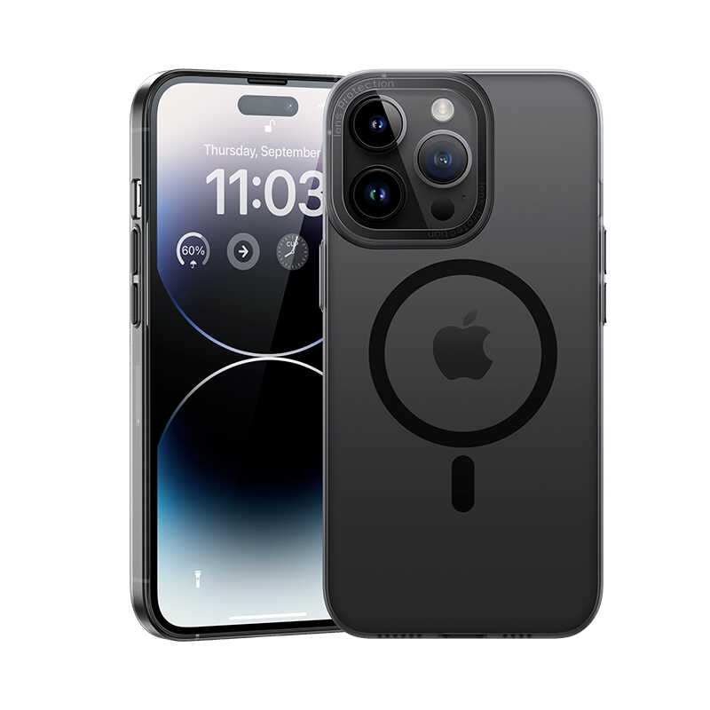 iPhone 14 Pro Kılıf Wireless Şarj Destekli Benks Magnetik Haze Kapak