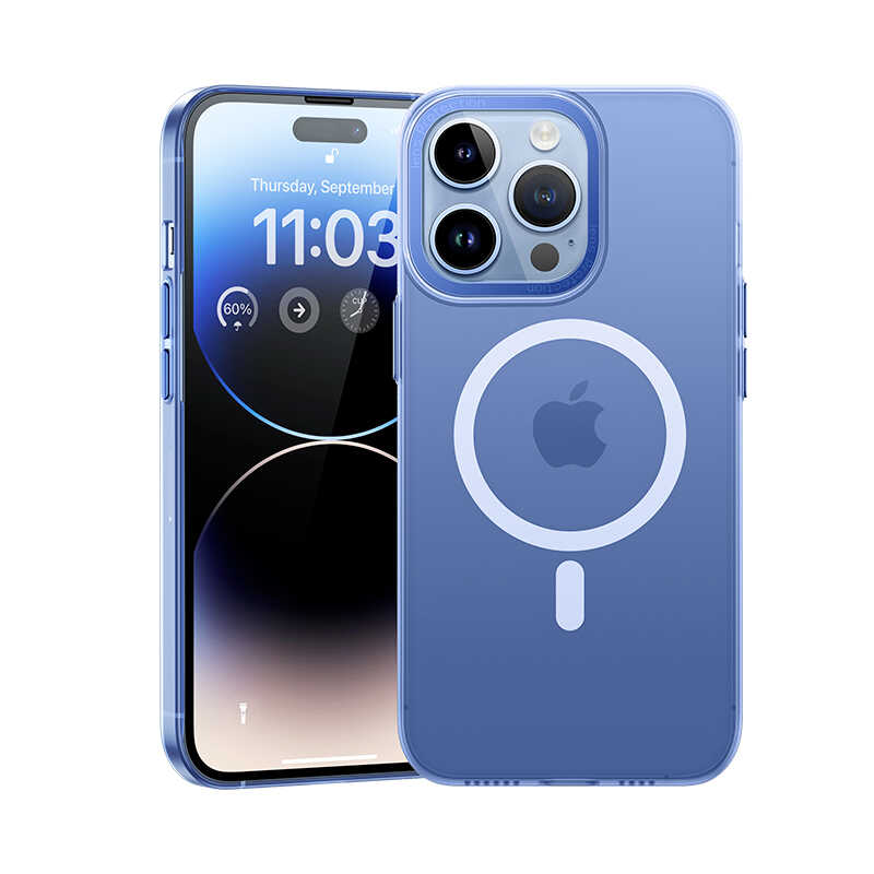 iPhone 14 Pro Kılıf Wireless Şarj Destekli Benks Magnetik Haze Kapak