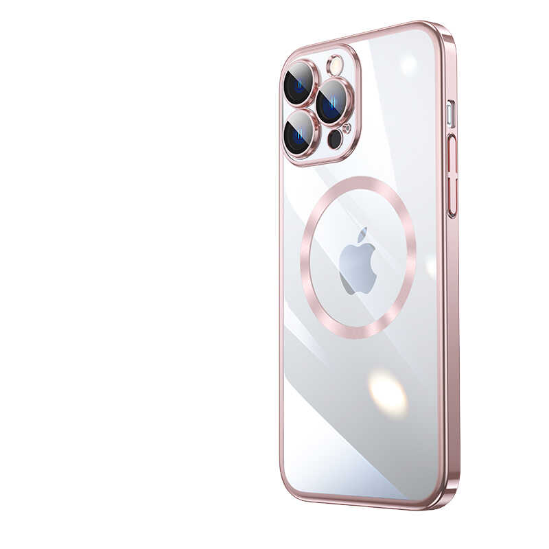 Apple iPhone 14 Pro Kılıf Wireless Şarj Özellikli Sert PC Zore Riksos M-safe Kapak