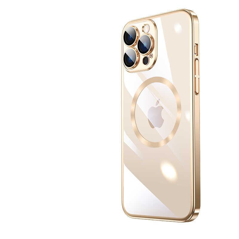 Apple iPhone 14 Pro Kılıf Wireless Şarj Özellikli Sert PC Zore Riksos M-safe Kapak