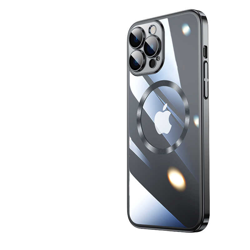 Apple iPhone 14 Pro Kılıf Wireless Şarj Özellikli Sert PC Zore Riksos M-safe Kapak