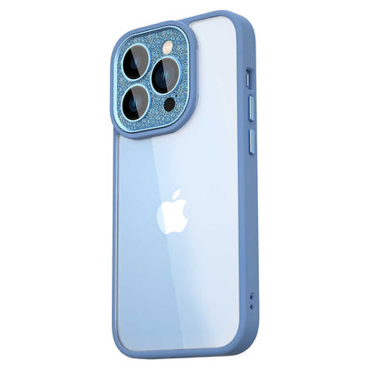 iPhone 14 Pro Kılıf Wiwu GCC-105 Lens Korumalı Renkli Kenar Arkası Şeffaf Multicolor Kapak