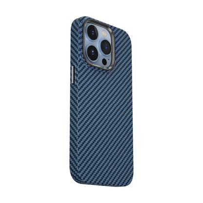iPhone 14 Pro Kılıf Wiwu Karbon Fiber Görünümlü M-safe Wireless Şarj Özellikli Kabon Kapak