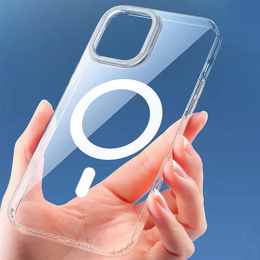 iPhone 14 Pro Kılıf Wiwu MCC-102 Magnetic Crystal Sert PC Kapak