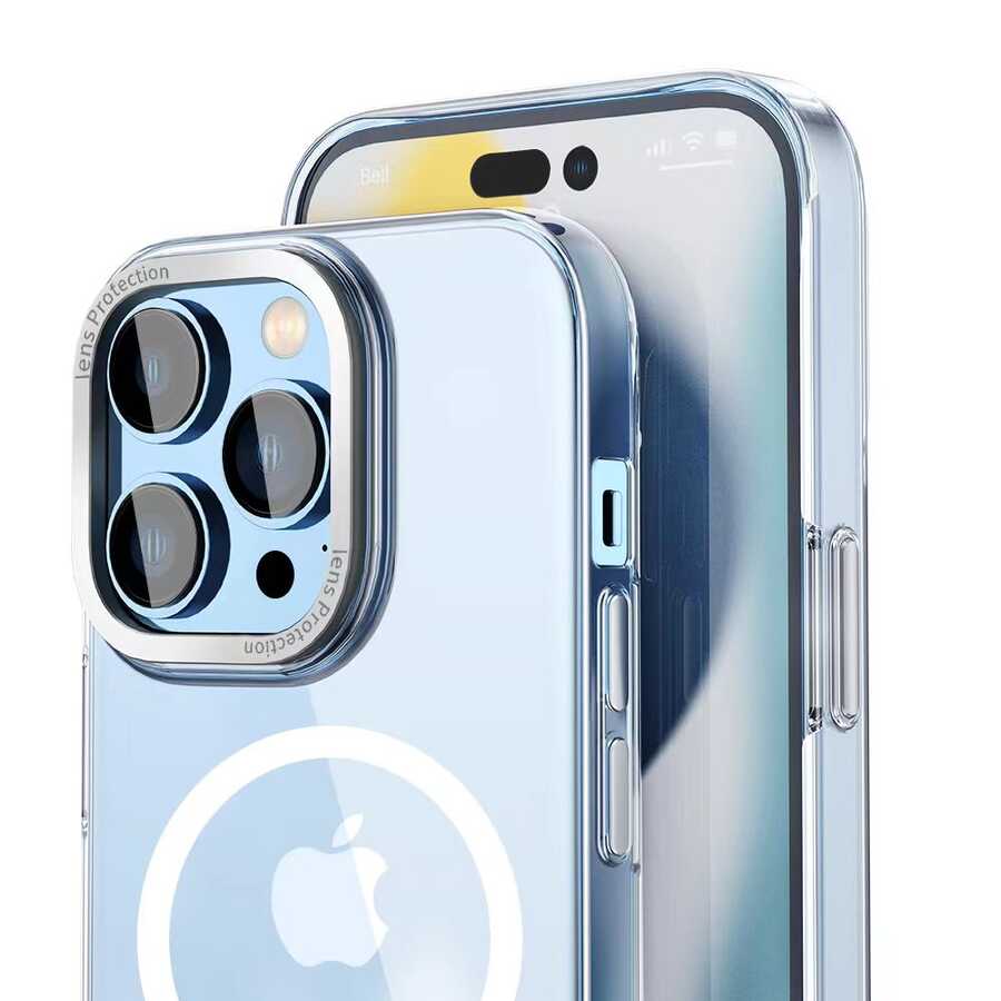 iPhone 14 Pro Kılıf Wiwu MCC-102 Magnetic Crystal Sert PC Kapak