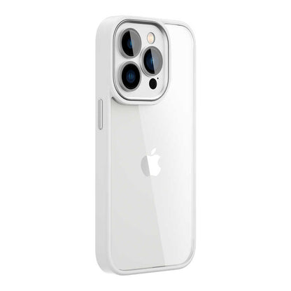 iPhone 14 Pro Kılıf Wiwu VCC-104 Lens Korumalı Renkli Kenar Arkası Şeffaf Vivid Clear Kapak