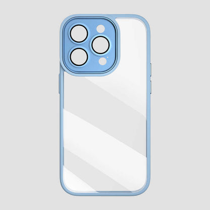 iPhone 14 Pro Kılıf Wiwu VCC-104 Lens Korumalı Renkli Kenar Arkası Şeffaf Vivid Clear Kapak