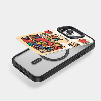 iPhone 14 Pro M-safe Şarj Özellikli Casebang Ahhey Serisi Arka Panel