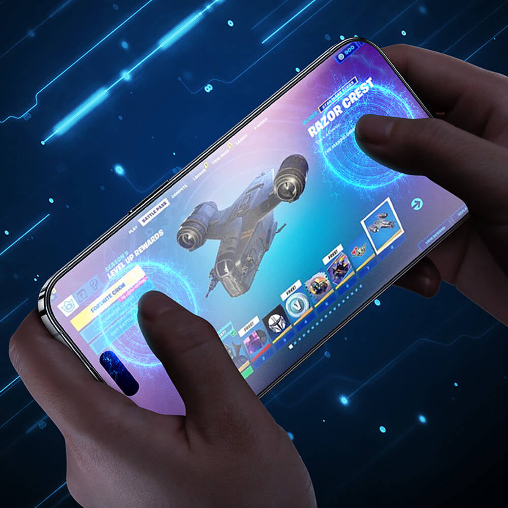 iPhone 14 Pro Max Benks JoyTouch Mat Oyun Ekran Koruyucu + Kolay Uygulama Aparatı