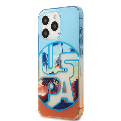 iPhone 14 Pro Max Case U.S. Polo Assn. Color Leaf Printed Design Cover