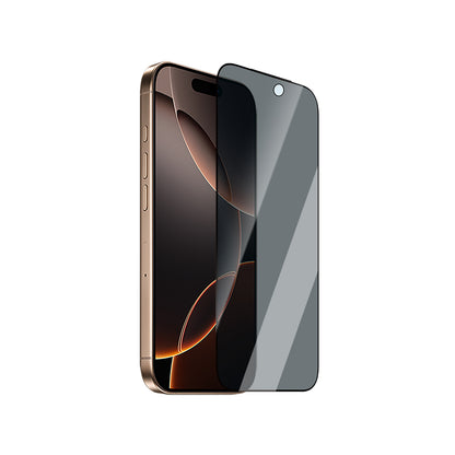 iPhone 14 Pro Max CaseWorld Applicator Serisi 2.5D Eyesafe Mavi Işık Teknolojili 0.33mm Privacy Temperli Cam Ekran Koruyucu + Uygulama Aparatı