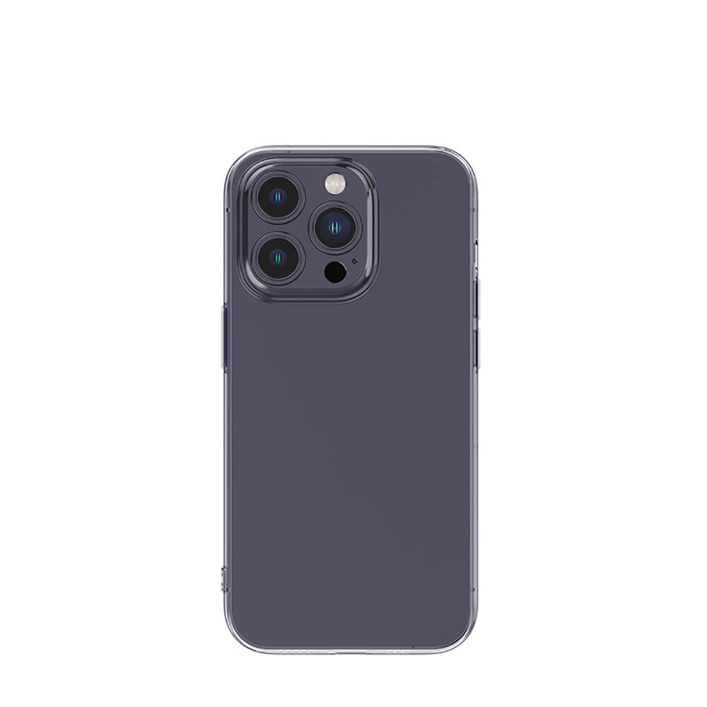 iPhone 14 Pro Max Kılıf Airbagli Şeffaf Darbe Emici Silikon Tasarımlı Recci Clarity Serisi Kapak