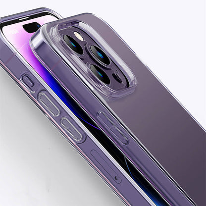 iPhone 14 Pro Max Kılıf Airbagli Şeffaf Darbe Emici Silikon Tasarımlı Recci Clarity Serisi Kapak