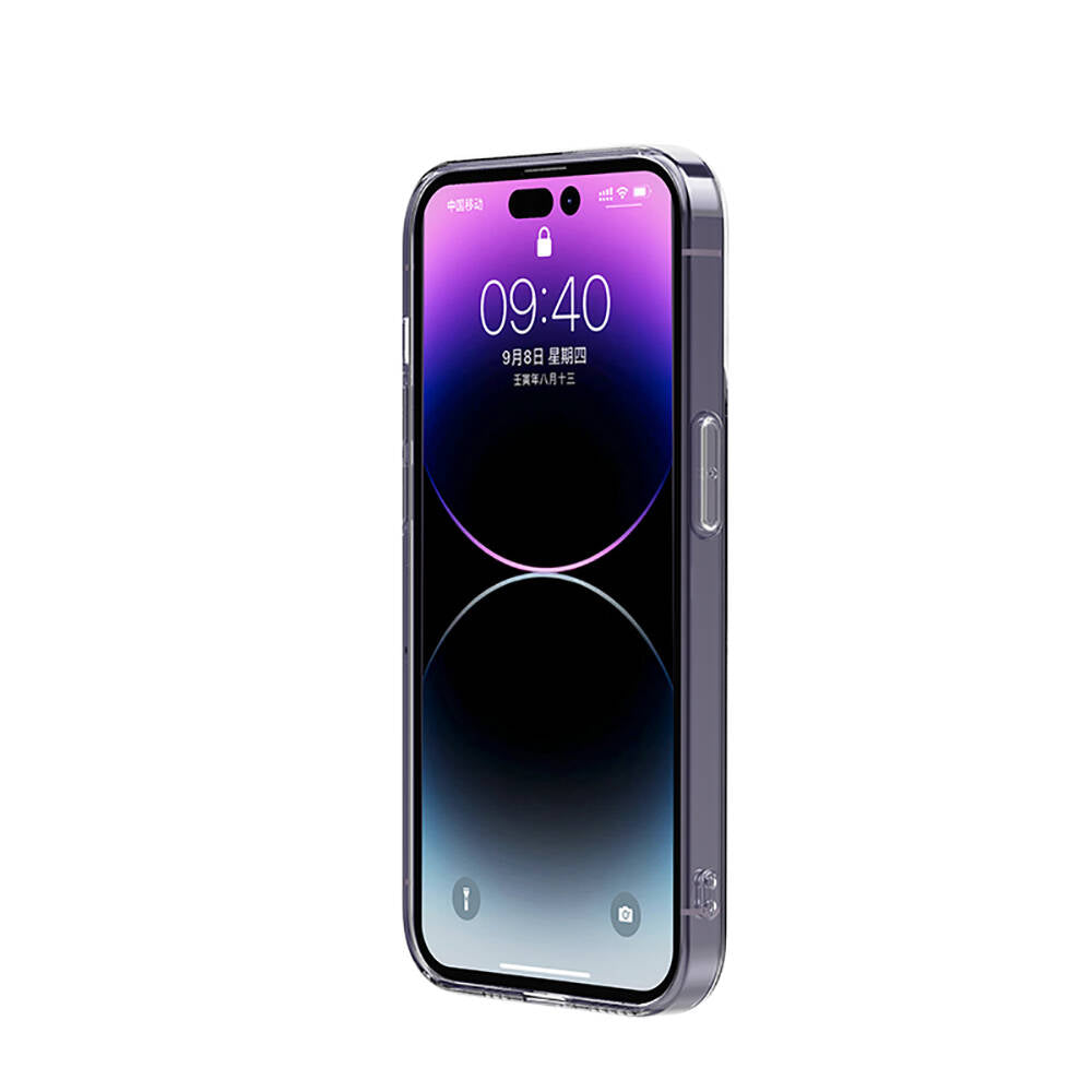 iPhone 14 Pro Max Kılıf Airbagli Şeffaf Darbe Emici Silikon Tasarımlı Recci Clarity Serisi Kapak
