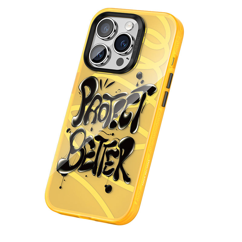 iPhone 14 Pro Max Kılıf Airbagli TPU Yazı Temalı Benks Dynamic New Kapak