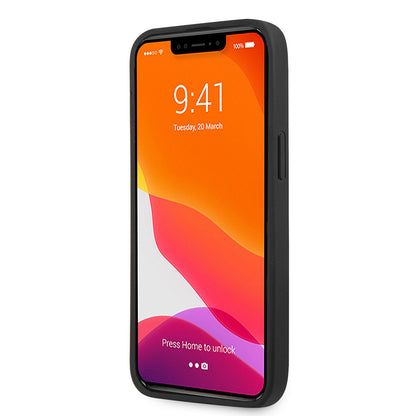 iPhone 14 Pro Max Kılıf AMG Leather Deri Çizgili Kabartmalı Dizayn Kapak