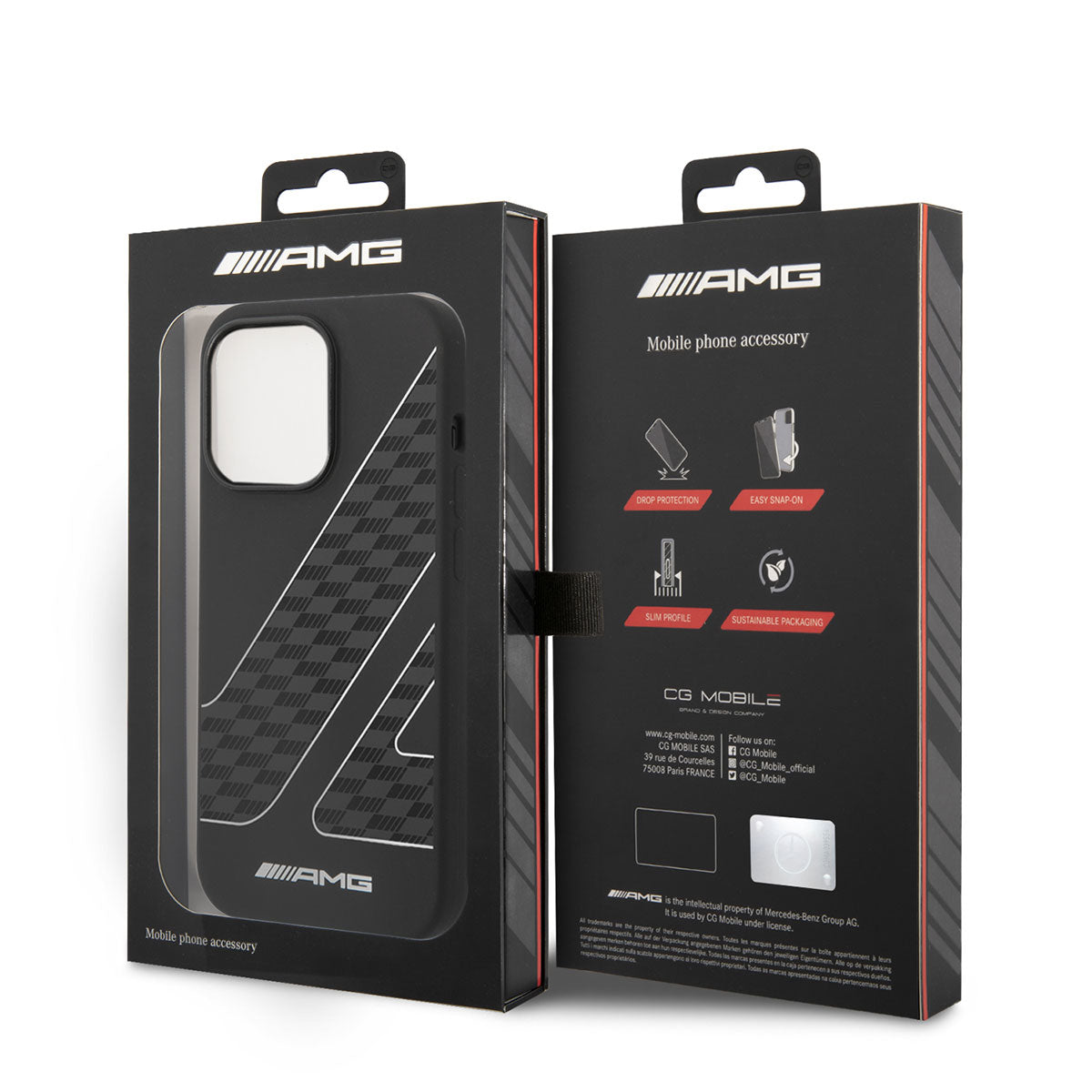 iPhone 14 Pro Max Kılıf AMG Liquid Silikon Damalı Bayrak Dizayn Kapak