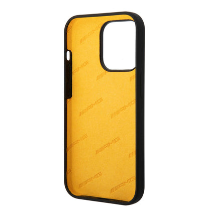 iPhone 14 Pro Max Kılıf AMG Silikon Büyük Sarı Logo Dizayn Kapak