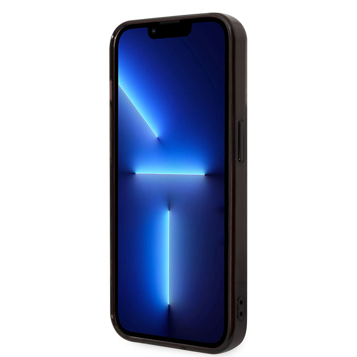 iPhone 14 Pro Max Kılıf AMG Transparan Çift Katmanlı Damalı Bayrak Dizayn Kapak