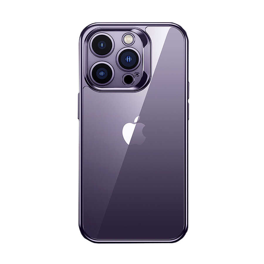 iPhone 14 Pro Max Kılıf Benks Electroplating TPU Kapak Ekran Koruyucu Hediyeli