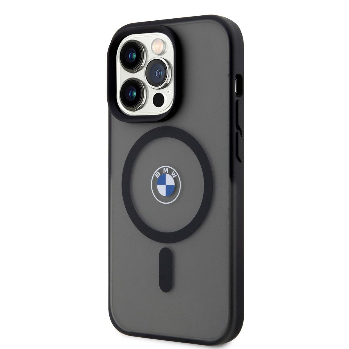 iPhone 14 Pro Max Kılıf BMW M-safe Şarj Özellikli Transparan Logolu İmza Dizayn Kapak