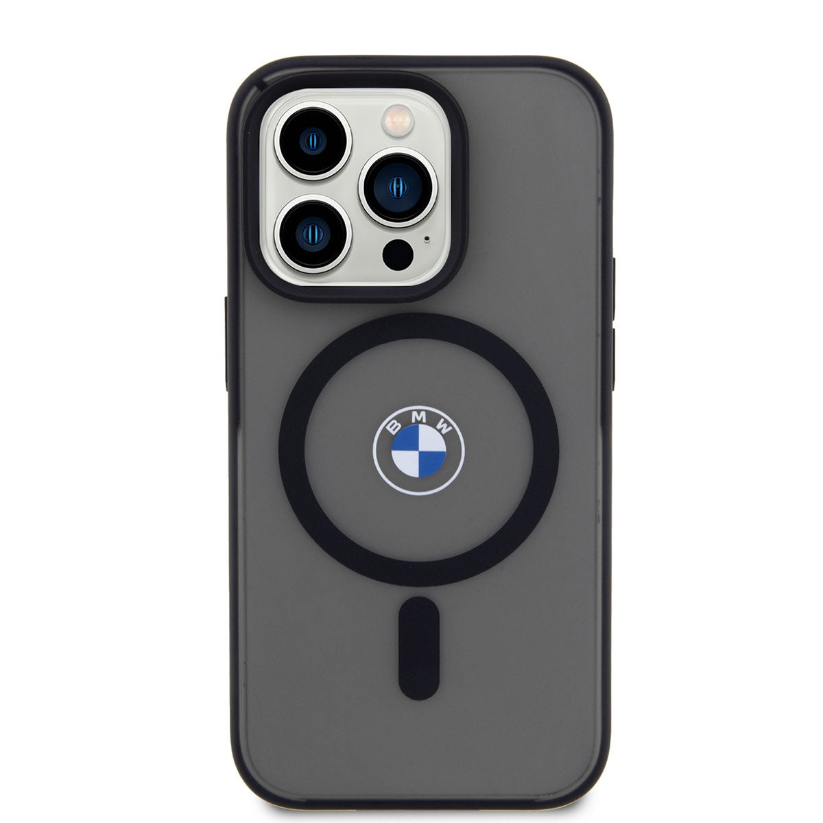 iPhone 14 Pro Max Kılıf BMW M-safe Şarj Özellikli Transparan Logolu İmza Dizayn Kapak