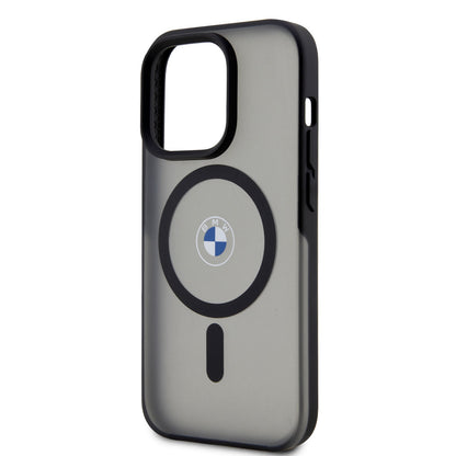 iPhone 14 Pro Max Kılıf BMW M-safe Şarj Özellikli Transparan Logolu İmza Dizayn Kapak