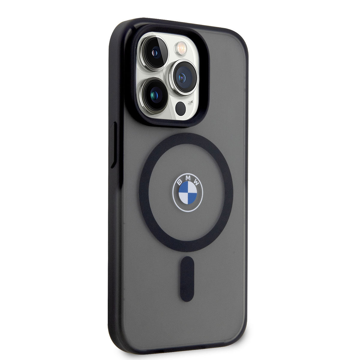 iPhone 14 Pro Max Kılıf BMW M-safe Şarj Özellikli Transparan Logolu İmza Dizayn Kapak