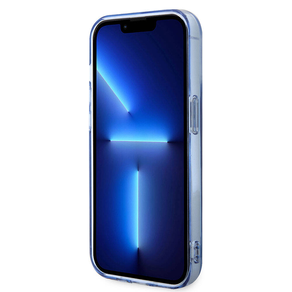 iPhone 14 Pro Max Kılıf BMW M-safe Şarj Özellikli Transparan Tricolor Stripes Orjinal Lisanslı Kapak