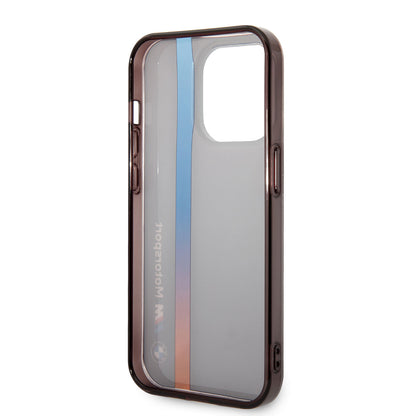 iPhone 14 Pro Max Kılıf BMW Orjinal Lisanslı Renk Geçişli Çizgili Dizayn Kapak
