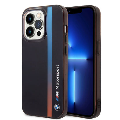 iPhone 14 Pro Max Kılıf BMW Orjinal Lisanslı Renk Geçişli Çizgili Dizayn Kapak