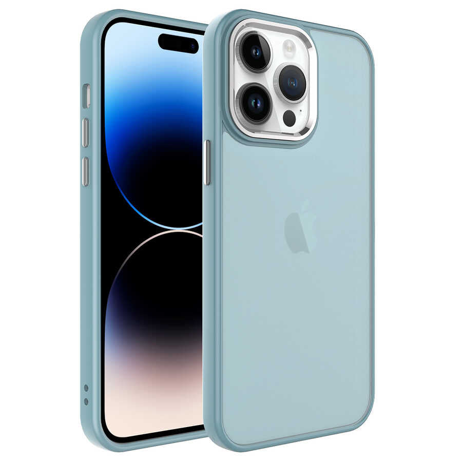 Apple iPhone 14 Pro Max Kılıf Buzlu Sert PC Zore May Kapak