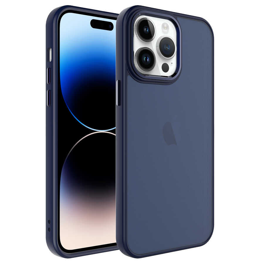 Apple iPhone 14 Pro Max Kılıf Buzlu Sert PC Zore May Kapak