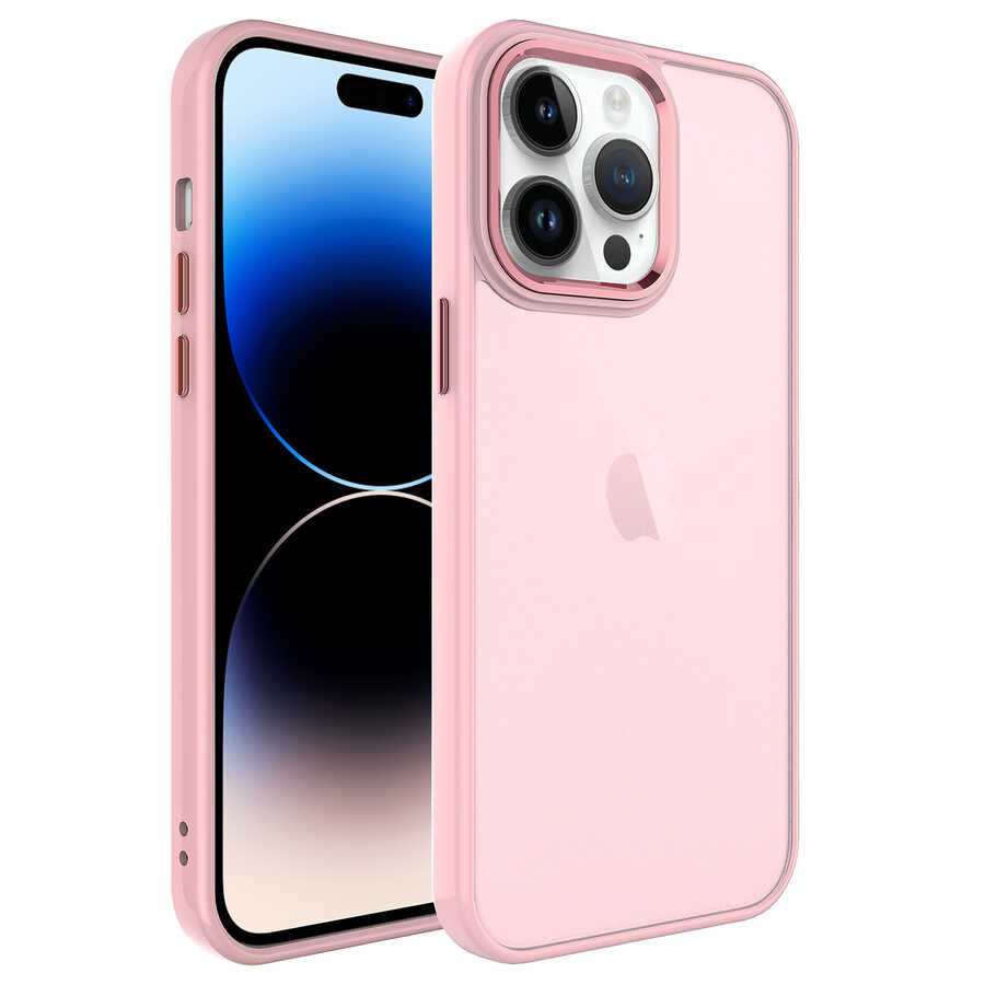 Apple iPhone 14 Pro Max Kılıf Buzlu Sert PC Zore May Kapak