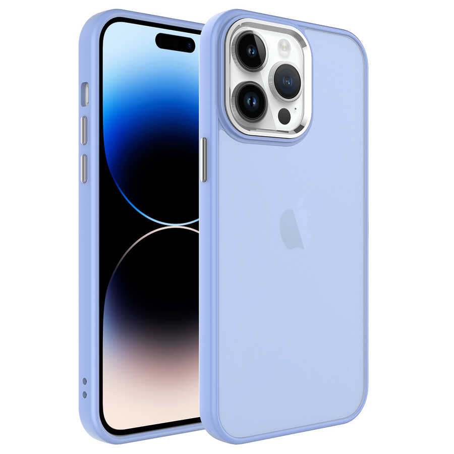 Apple iPhone 14 Pro Max Kılıf Buzlu Sert PC Zore May Kapak
