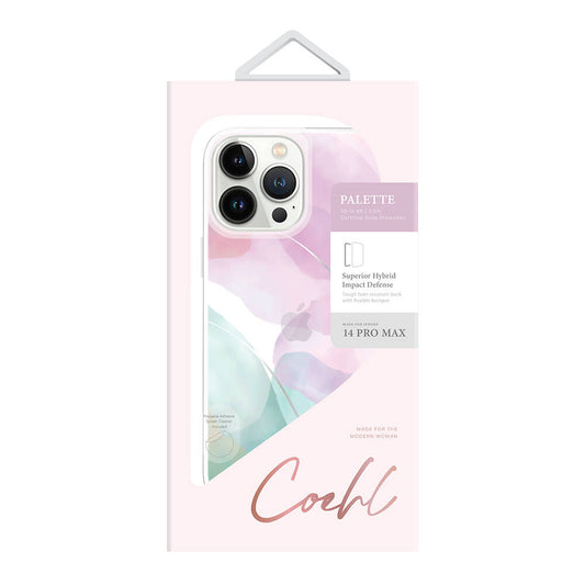 iPhone 14 Pro Max Kılıf Dalgalı Çizgi Desenli Coehl Palette Kapak